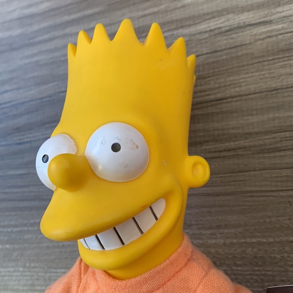 Vintage Bart Simpson Doll 1990 Matt Groening Cartoon character The Simpsons Toy - Picture 6 of 9